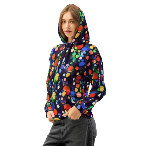 Painted Planetarium on a Cotton Hoodie