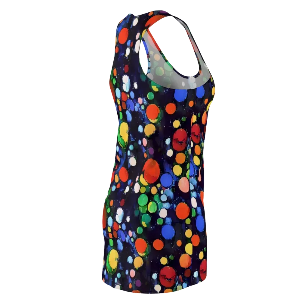 Painted Planetarium on Racerback Dress — Back Side