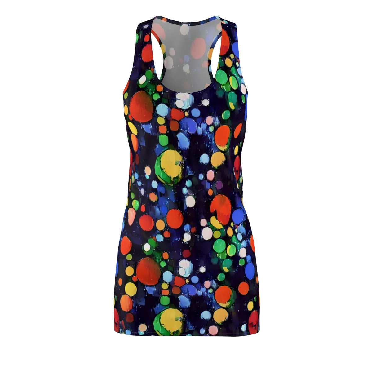 Painted Planetarium on Racerback Dress — Front