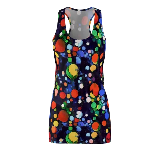Painted Planetarium on a Racerback Dress