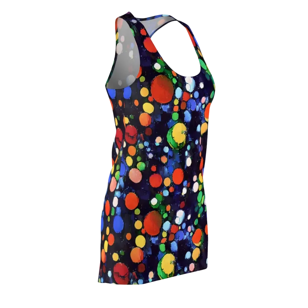 Painted Planetarium on Racerback Dress — Front Side