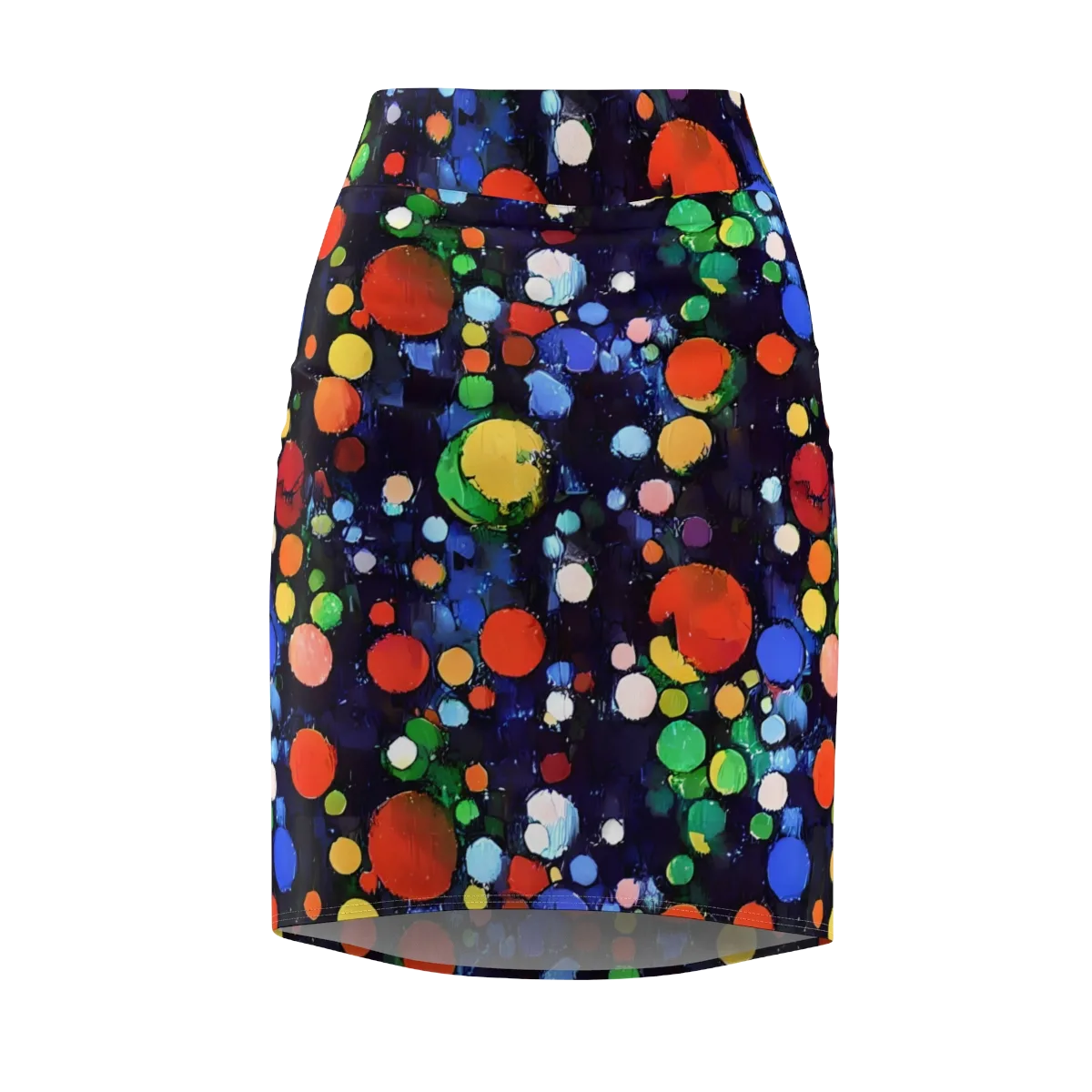 Painted Planetarium on Pencil Skirt — Front