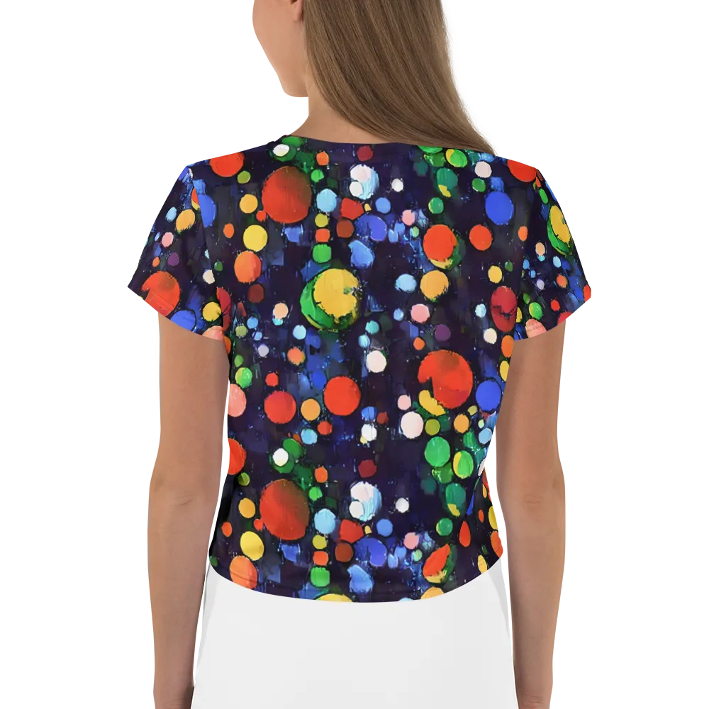 Painted Planetarium on Crop Tee — Back