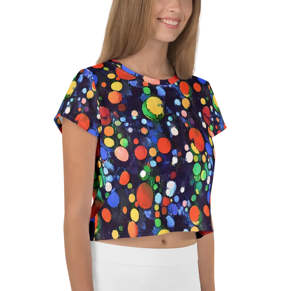 Painted Planetarium on Crop Tee — Right