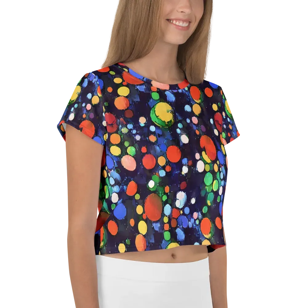 Painted Planetarium on Crop Tee — Right