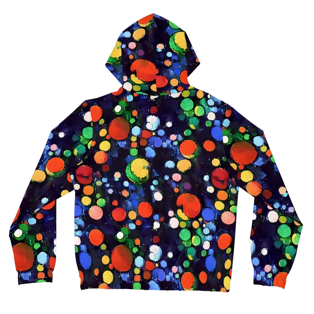 Painted Planetarium on Women's Full-Zip Hoodie — Back