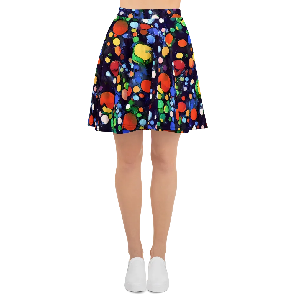 Painted Planetarium on Skater Skirt — Front