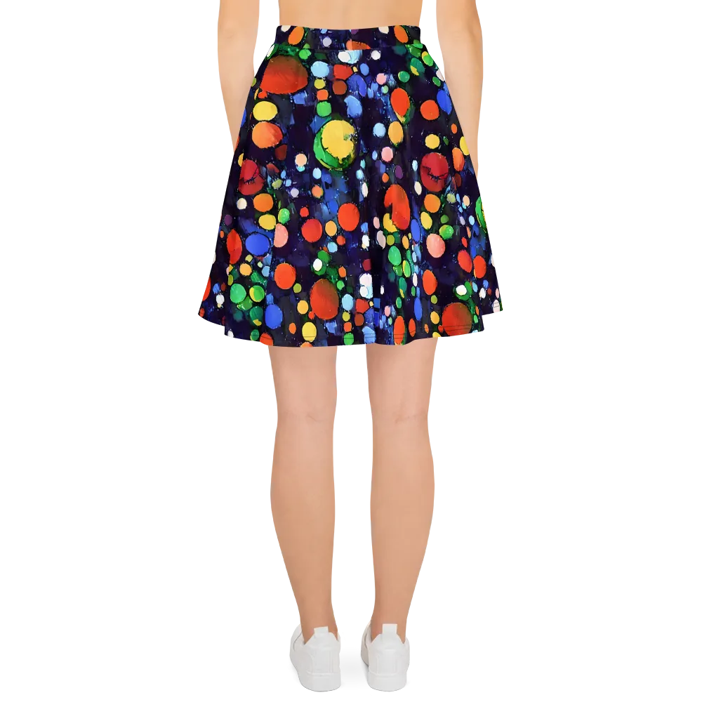 Painted Planetarium on Skater Skirt — Back