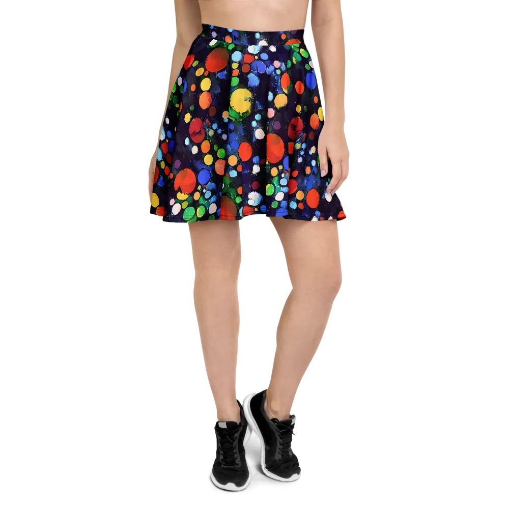 Painted Planetarium on Skater Skirt — Front