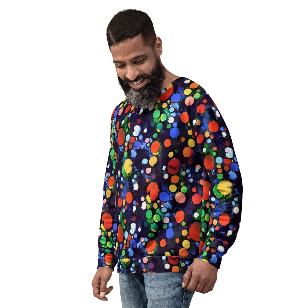 Painted Planetarium on Sweatshirt — Left Front