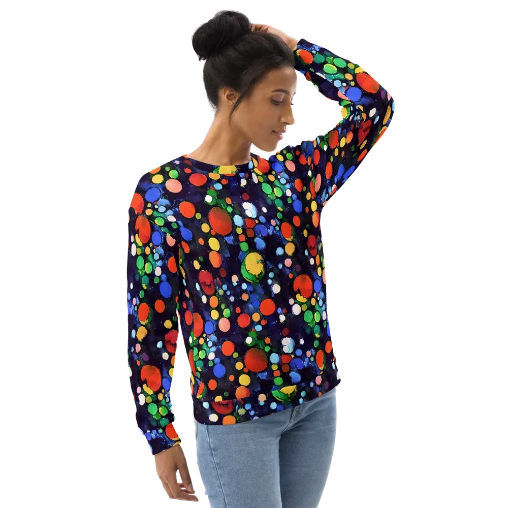 Painted Planetarium on Sweatshirt — Right Front