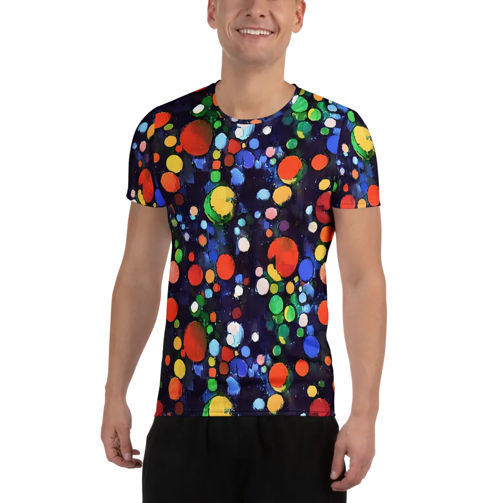 Painted Planetarium on Men's Athletic T-Shirt — Front