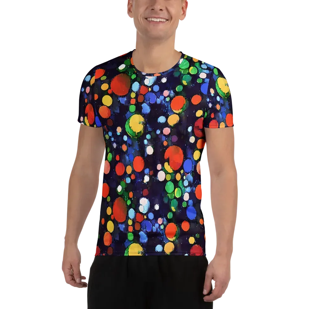 Painted Planetarium on Men's Athletic T-Shirt — Front