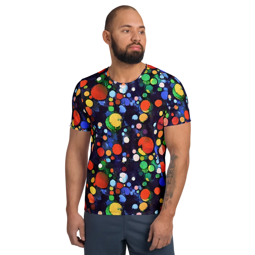 Painted Planetarium on Men's Athletic T-Shirt — Front