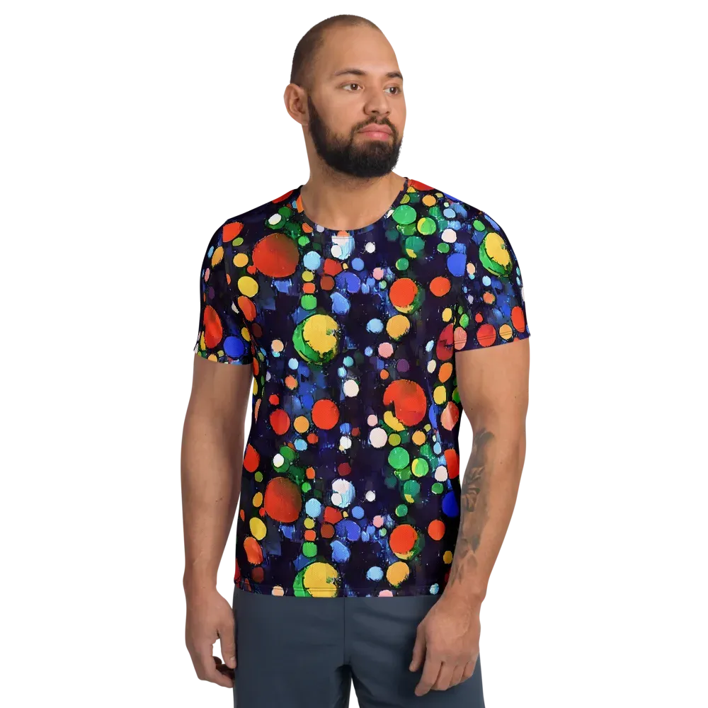 Painted Planetarium on Men's Athletic T-Shirt — Front