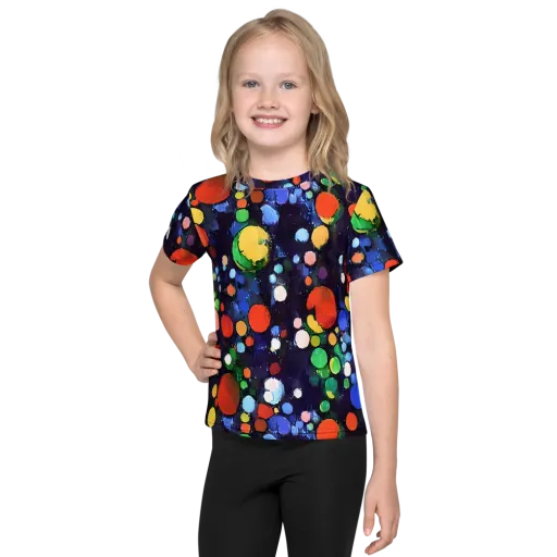Painted Planetarium on a Kids Crew Neck T-Shirt