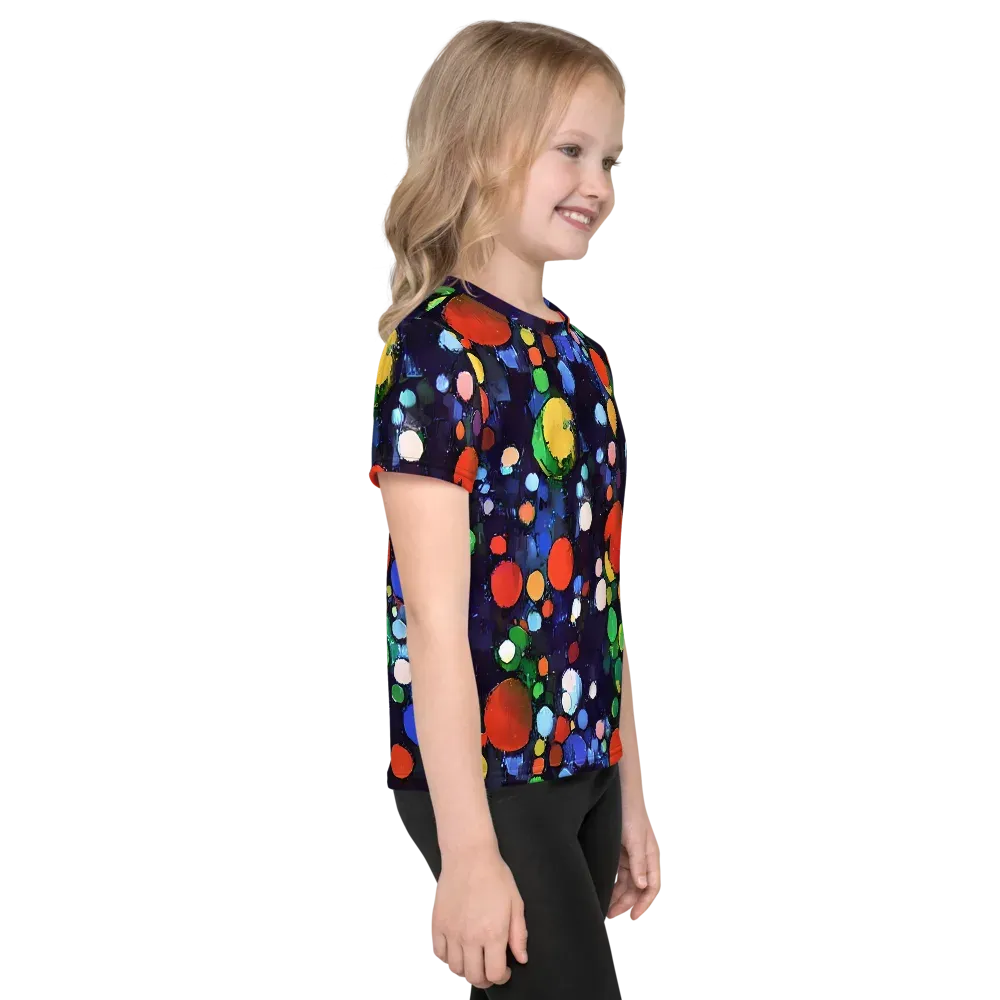Painted Planetarium on Kids Crew Neck T-Shirt — Right