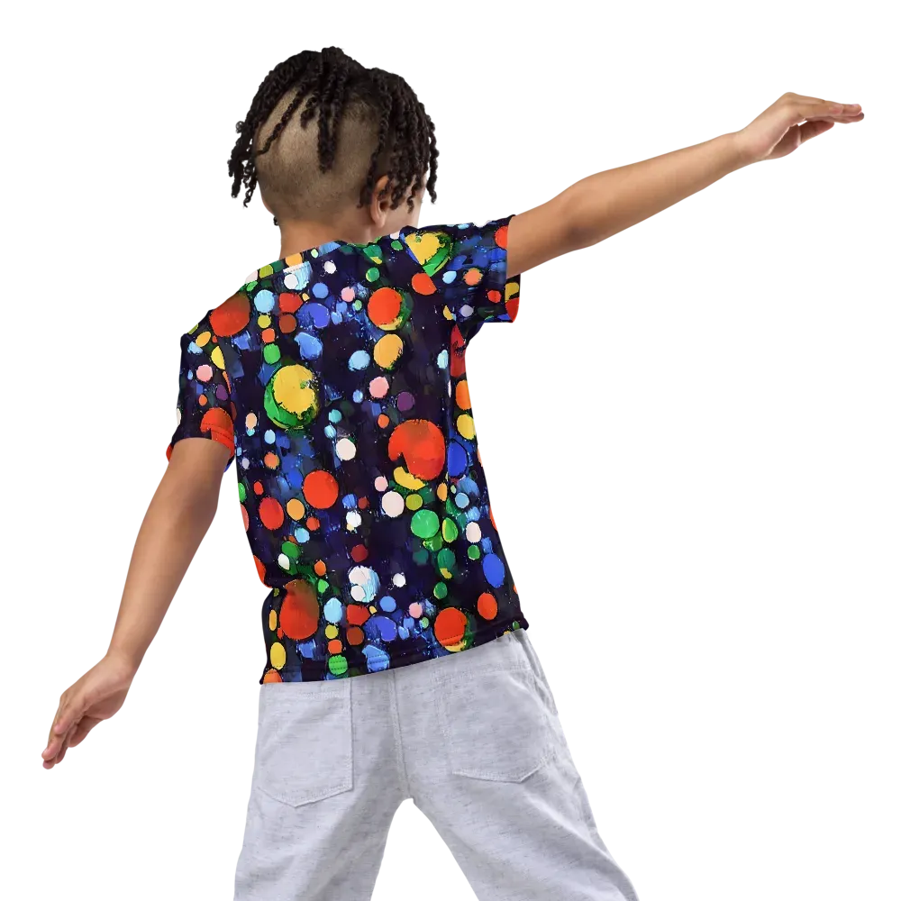 Painted Planetarium on Kids Crew Neck T-Shirt — Back