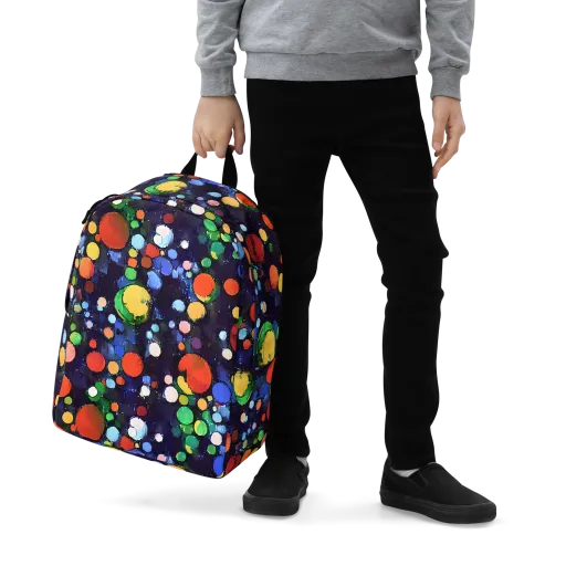 Painted Planetarium on a Minimalist Backpack