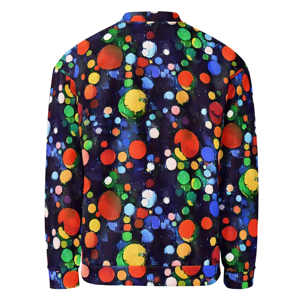 Painted Planetarium on Bomber Jacket — Back