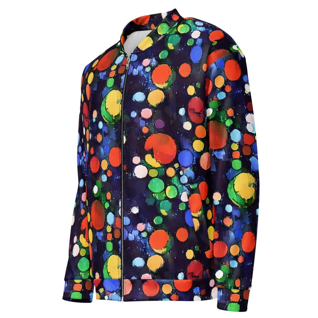Painted Planetarium on Bomber Jacket — Left Front