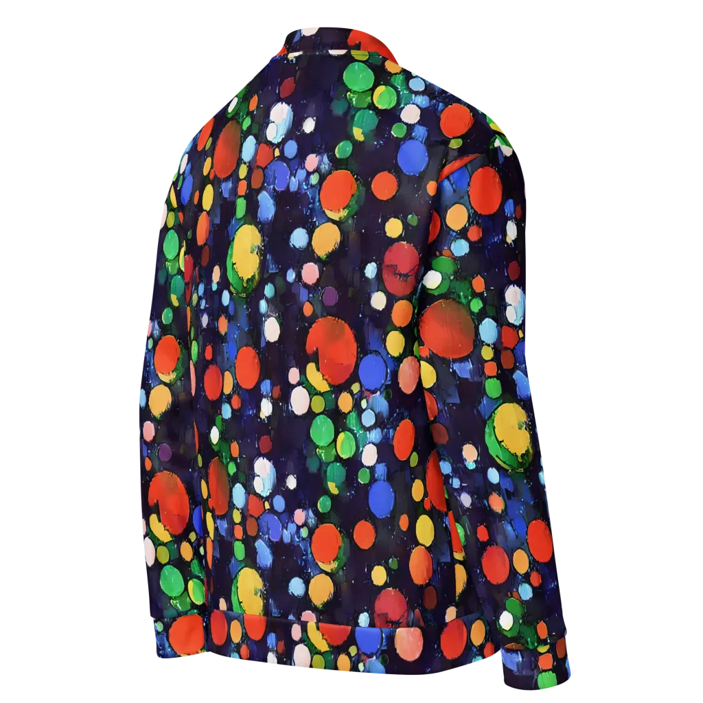 Painted Planetarium on Bomber Jacket — Right Back