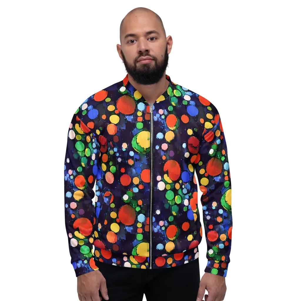 Painted Planetarium on Bomber Jacket — Front