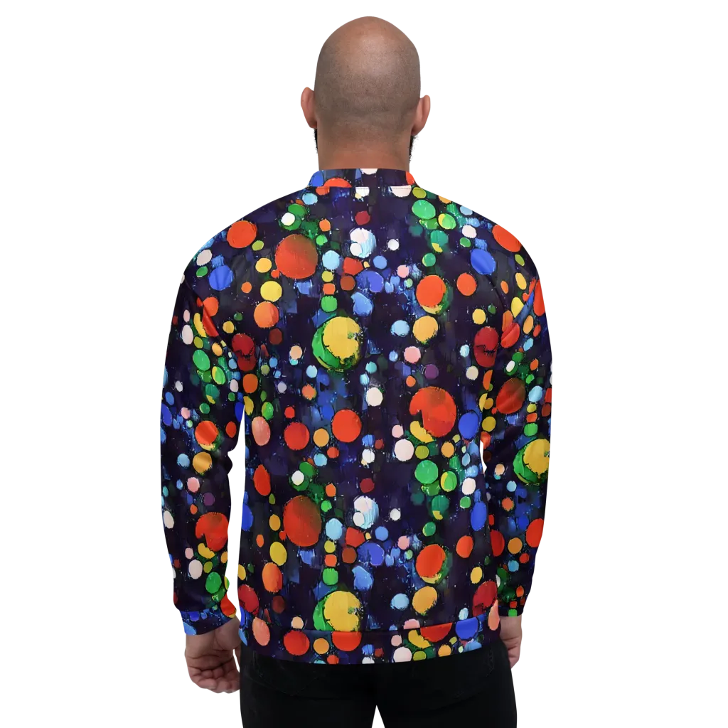 Painted Planetarium on Bomber Jacket — Back