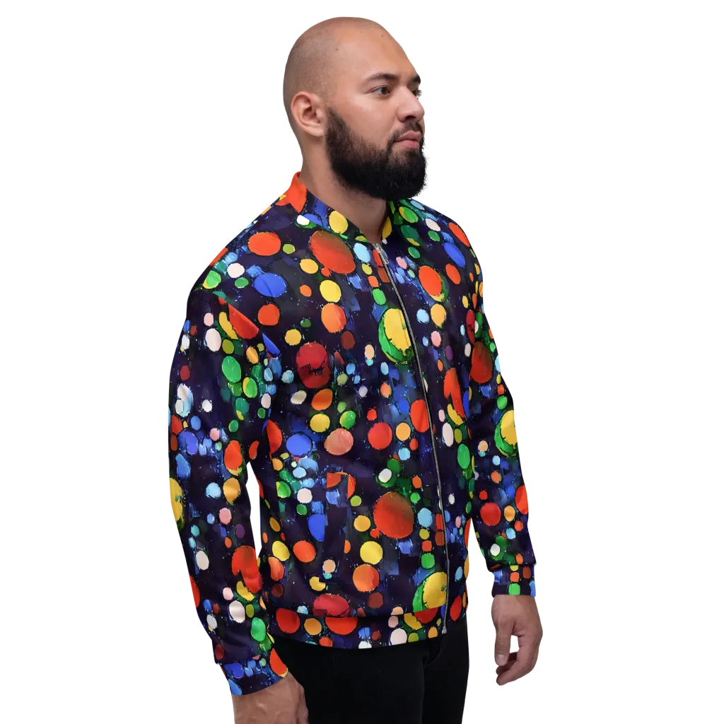 Painted Planetarium on Bomber Jacket — Right