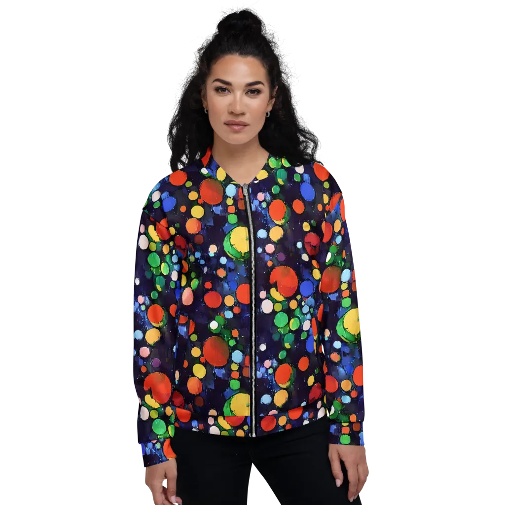 Painted Planetarium on Bomber Jacket — Front