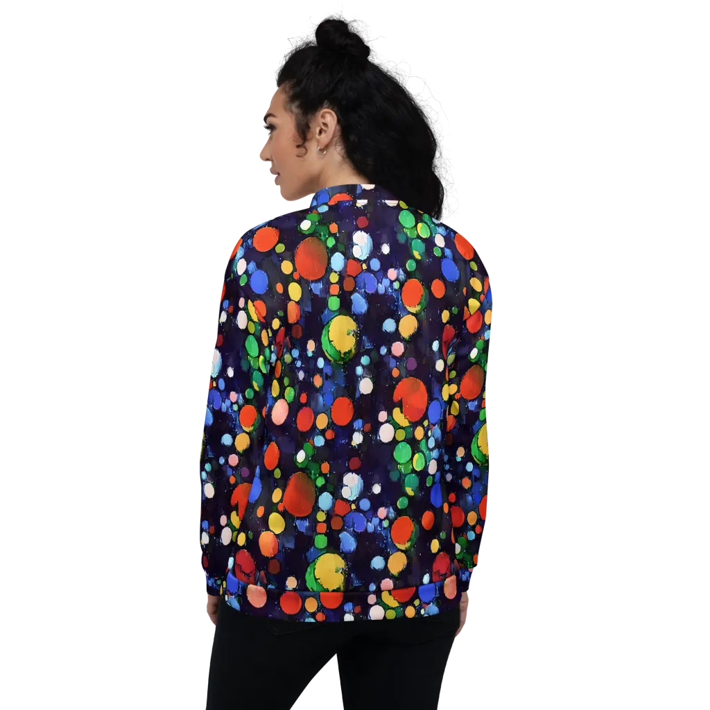 Painted Planetarium on Bomber Jacket — Back