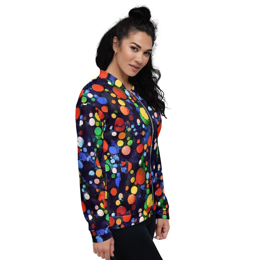 Painted Planetarium on Bomber Jacket — Right