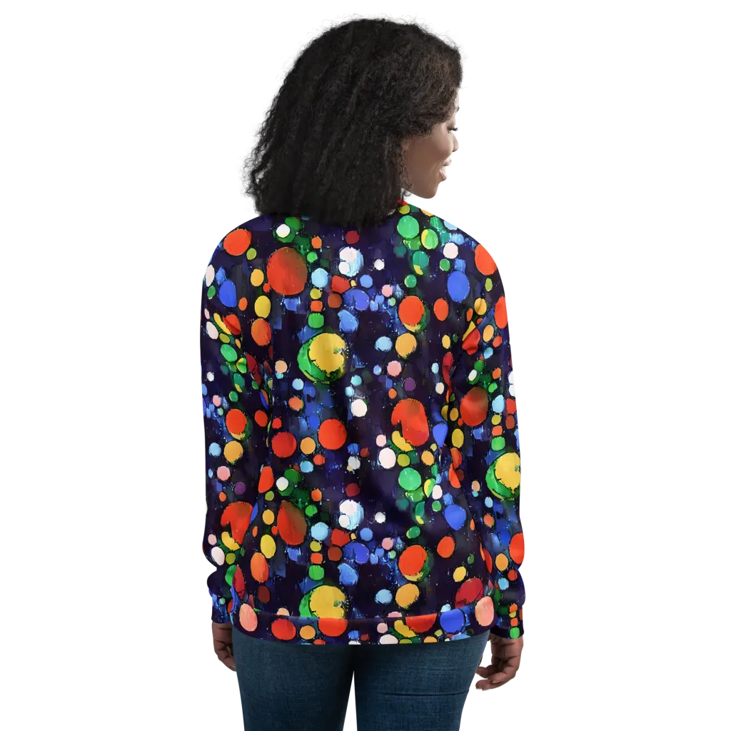 Painted Planetarium on Bomber Jacket — Back