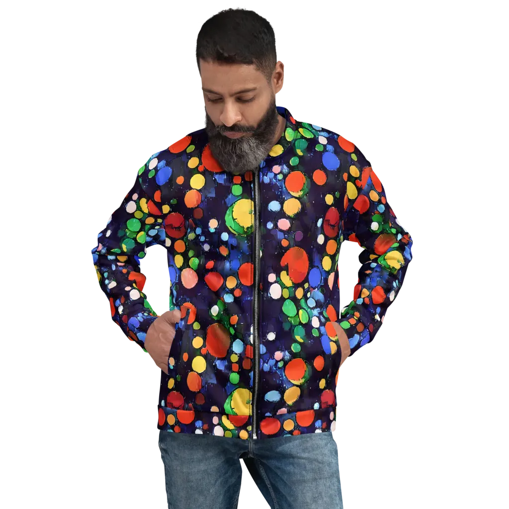 Painted Planetarium on Bomber Jacket — Front