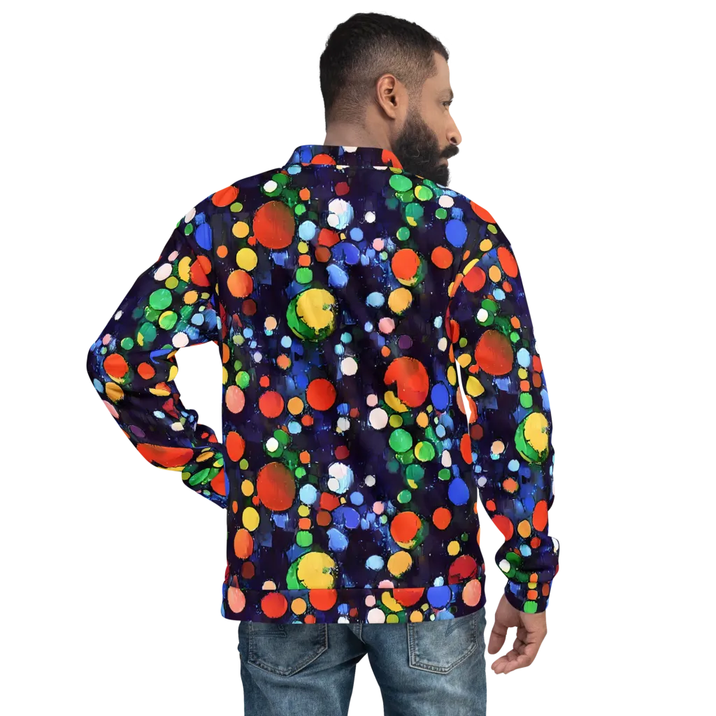 Painted Planetarium on Bomber Jacket — Back