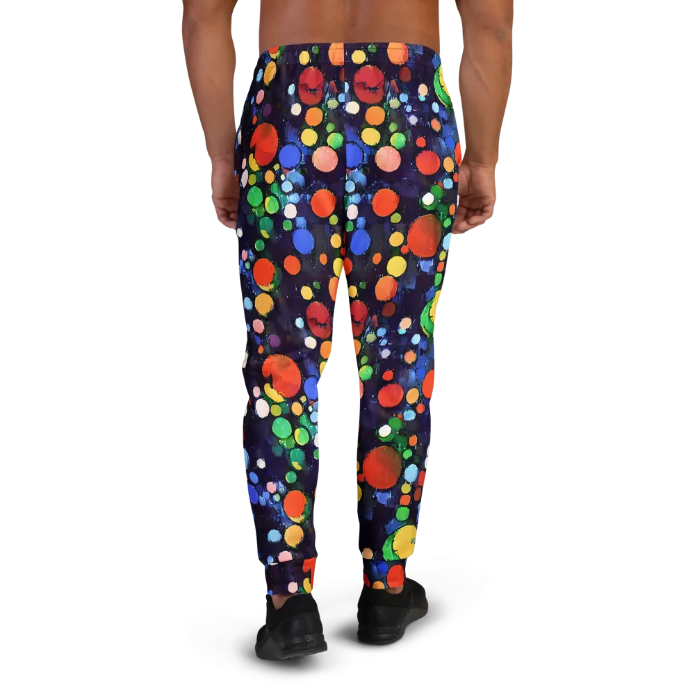 Painted Planetarium on Men's Joggers — Back
