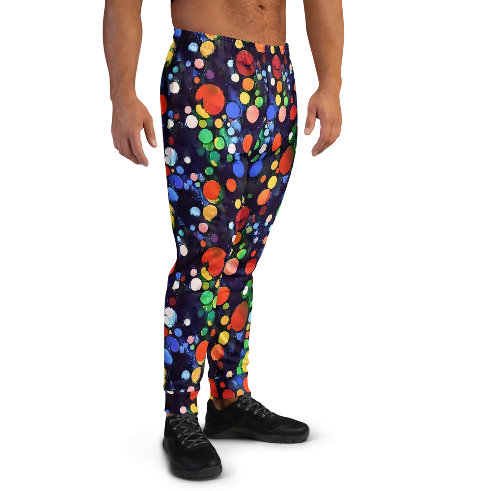 Painted Planetarium on Men's Joggers — Right