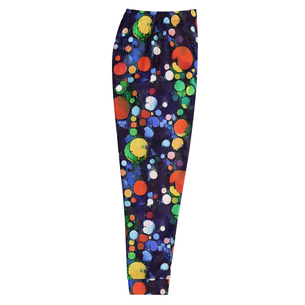 Painted Planetarium on Men's Joggers — Right