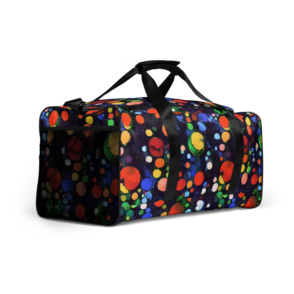 Painted Planetarium on Duffle Bag — Right Front