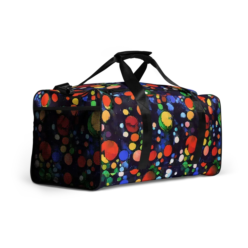 Painted Planetarium on Duffle Bag — Right Front