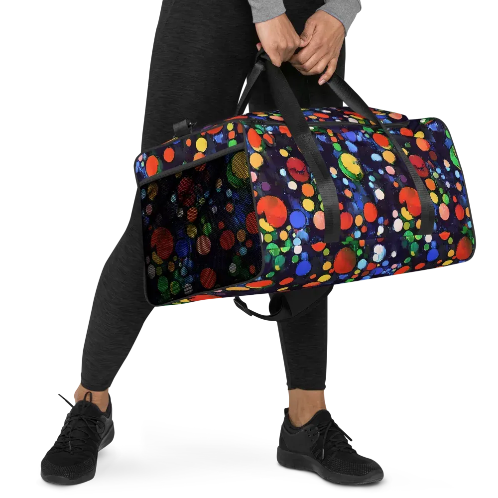 Painted Planetarium on Duffle Bag — Right Front