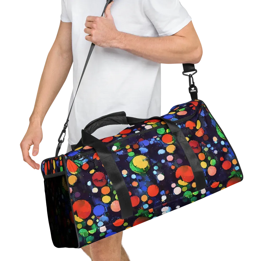 Painted Planetarium on Duffle Bag — Right Front