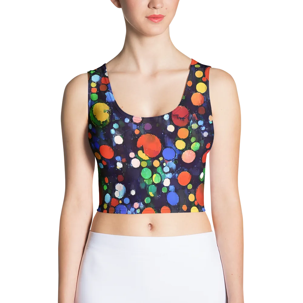 Painted Planetarium on Crop Top — Front