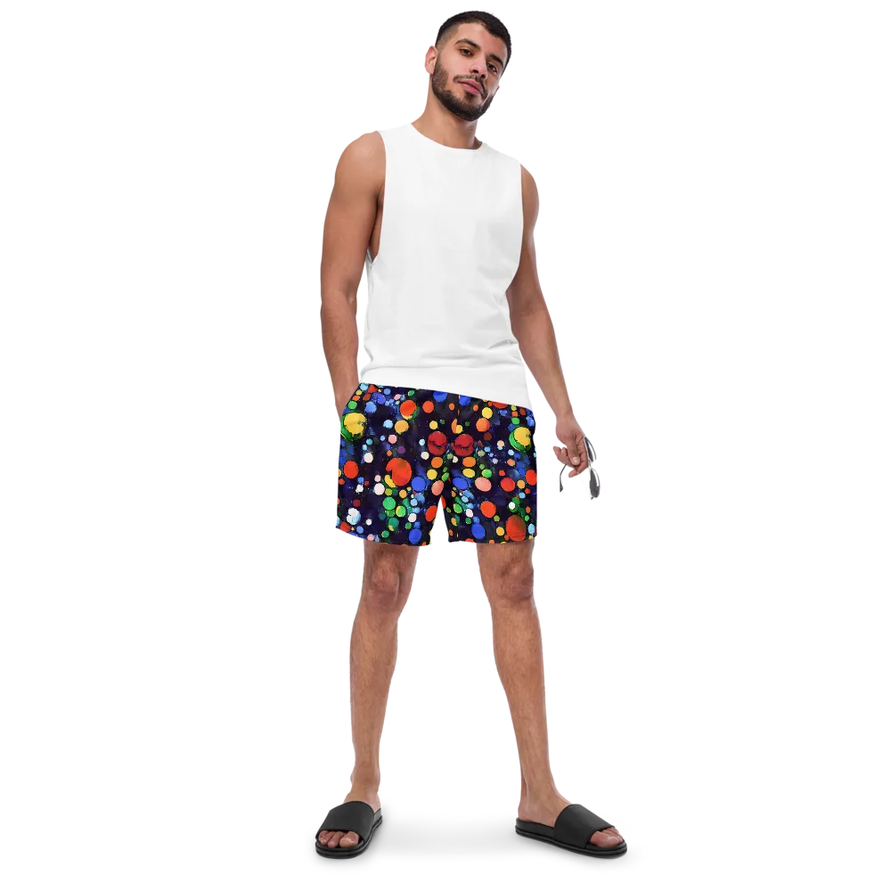 Painted Planetarium on Swim Trunks — Front