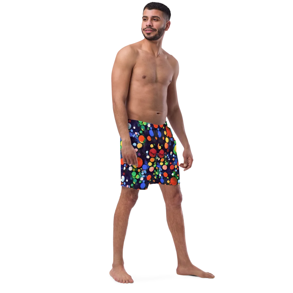 Painted Planetarium on Swim Trunks — Right Front