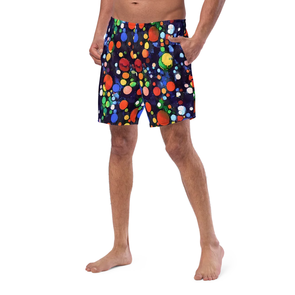 Painted Planetarium on Swim Trunks — Left Front