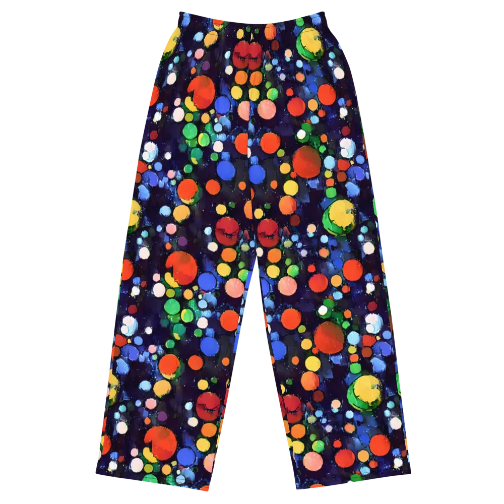 Painted Planetarium on Wide-Leg Pants — Front