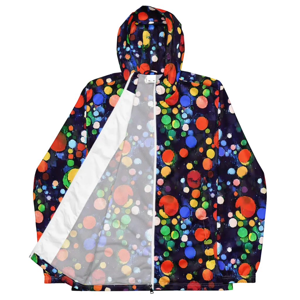 Painted Planetarium on Men's Windbreaker — Front