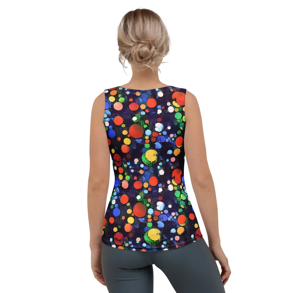 Painted Planetarium on Women's Tank Top — Back