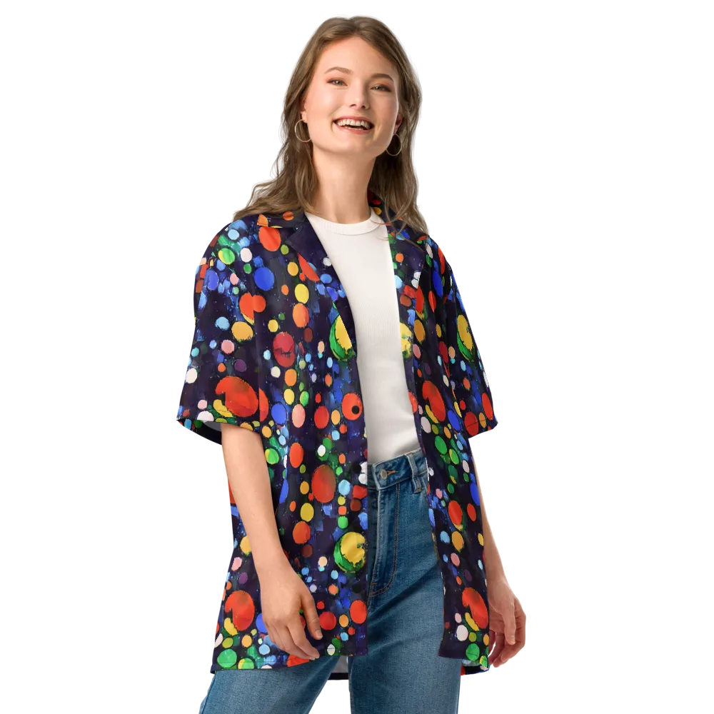 Painted Planetarium on Button Shirt — Front